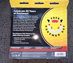 Pokemon Day 2026 Collection Box 3 Packs + Pikachu Promo + Collector Coin L@@K! - Image 2