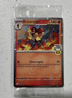 Armarouge 012/084 Pokemon TCG Pitch Black Promo Card Best Buy Exclusive Sealed - Image 1