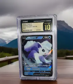 The Pokemon Company Alolan Vulpix V Holo Silver Tempest CGC 10 EN 2022 033/195 - Image 1