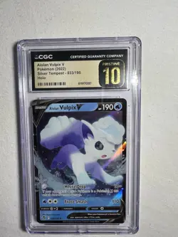 The Pokemon Company Alolan Vulpix V Holo Silver Tempest CGC 10 EN 2022 033/195 - Image 3