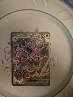 2025 Pokemon Team Rockets Nidoking EX 233/182 Destined Rivals SIR NM/M - Image 3