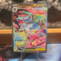 Pokemon TCG Mega Venusaur EX 177/132 Full Art Holo Secret Rare Evolutions EN - Image 1