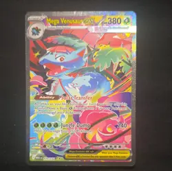 Pokemon TCG Mega Venusaur EX 177/132 Evolutions Secret Rare Full Art Holo HP 380 - Image 1