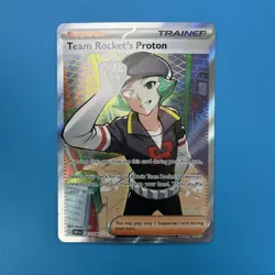 The Pokemon Company Team Rocket's Proton 227/182 Full Art Holo UR ENG - Image 4