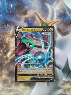 Rayquaza V 110 203 Ultra Rare Pokemon Evolving Skies Tcg Nm - Image 1