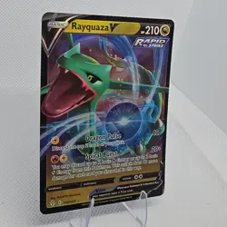 Pokemon TCG Rayquaza V Evolving Skies 110/203 Holo Ultra Rare NM - Image 2