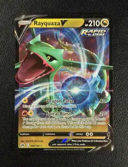 Rayquaza V 110/203 SWSH07 Evolving Skies Ultra Rare Pokemon TCG English - NM - Image 1