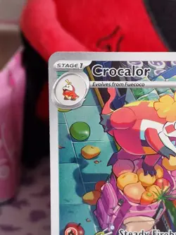 Pokemon TCG Crocalor 202/193 Paldea Evolved Illustration Rare Card NM Condition - Image 2