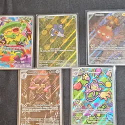 Nintendo Pokemon TCG Scarlet & Violet English Holo Full Art 5-Card Lot Ludicolo - Image 1