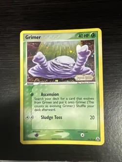 Pokemon TCG Grimer EX Legend Maker 54/92 Reverse Holo Stamped 2006 LP Excellent - Image 1