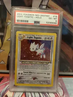 PSA 6 EX-MT Light Togetic Neo Destiny Holo Rare Pokemon Card 15/105 - Image 2