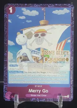 Merry Go (Judge Pack Vol. 7) One Piece Promotion Cards (OP-PR) Straw Hat Purple - Image 1