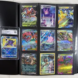 100+ Pokemon Card Lot Modern and Vintage Binder Collection (Binder Included) - Image 1