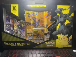 Pokemon Tag Team Pikachu & Zekrom GX Premium Collection Box SEALED RARE - Image 1