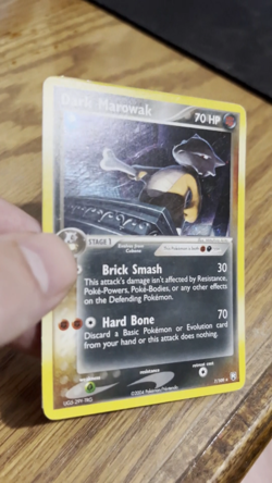 Dark Marowak 7/109 - Team Rocket Returns Holo Rare Pokemon TCG 2004 - LP - Image 2