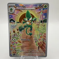 Pokemon TCG Simisage Full Art S&V Black Bolt 090/086 M/NM - Image 1