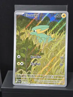 Pokemon Electrike 196/182 Destined Rivals Illustration Rare NM - Image 2