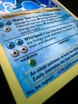 Pokemon Poliwrath 13/102 Base Set Shadowless 1st Ed Holo Rare English 1999 - Image 3