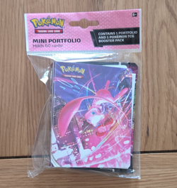 Pokemon TCG Mew Mini Portfolio Album 60-Card Capacity Fusion Strike + Booster - Image 1