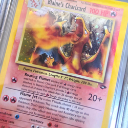 2000 Blaine's Charizard 02/132 Gym Challenge CORRECTED SYMBOL Pokemon ENG BGS 9 - Image 3