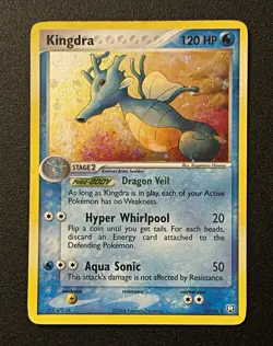 The Pokemon Company Kingdra Team Rocket Returns Holo Rare 12/109 120 HP ENG 2004 - Image 1