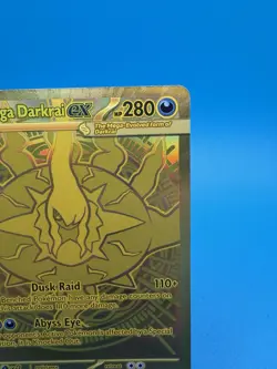 Pokemon TCG Mega Darkrai ex 120/084: ME05 Pitch Black Gold Mega Hyper Rare - Image 3
