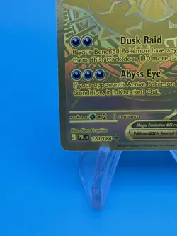 Pokemon TCG Mega Darkrai ex 120/084: ME05 Pitch Black Gold Mega Hyper Rare - Image 4