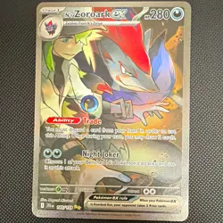 The Pokemon Company N's Zoroark ex 185/159 SV09 Full Art Holo SIR EN HP 280 - Image 1