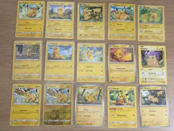 15 Pikachu Pokemon Cards Bundle Reverse Holo Mixed Sets Collection Job Lot - Image 1