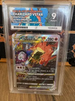 Pokemon TCG Charizard VSTAR SWSH262 Ace 9 2022 Black Star Promo Card - Image 1