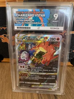 Pokemon TCG Charizard VSTAR SWSH262 Ace 9 2022 Black Star Promo Card - Image 2