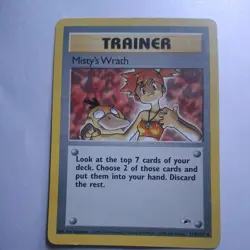 NM / MINT! Misty's Wrath - 114/132 Gym Heroes - 1st Edition Pokemon Card - Image 1