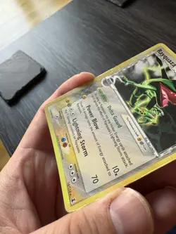 Pokemon TCG Rayquaza Holo Delta Species 13/113 Electric Type HEAVY PLAY - Image 2