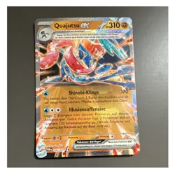 Pokemon TCG Quajutsu EX Holo Full Art Karte 106/167 Rare Wasser Phase 2 Deutsch - Image 1