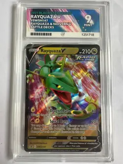 Pokemon Rayquaza V SWSH147 Battle Deck Black Star Promo ACE 9 - Image 1
