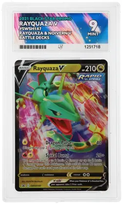 Pokemon Rayquaza V SWSH147 Battle Deck Black Star Promo ACE 9 - Image 3