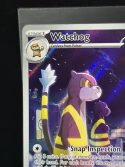 Pokemon Watchog 097/086Illustration Rare Chaos Rising Holofoil Near Mint - Image 5