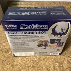 Pokemon Sun and Moon Base Set ETB Lunala Elite Trainer Box 728192530920 - Image 4