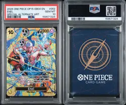 2026 ONE PIECE OP15-EB04-ADVENTURE ON KAMI's ISLAND SP ENEL 052 PSA 10 - Image 1