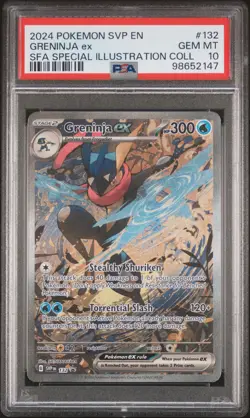 2024 POKEMON SVP EN-SV BLACK STAR PROMO #132 GRENINJA EX PSA 10 - Image 1