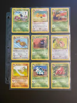 Complete Jungle Set Uncommon and Common Pokemon Cards Bundle Vintage 1999 WOTC 2 - Image 1