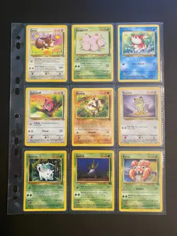 Complete Jungle Set Uncommon and Common Pokemon Cards Bundle Vintage 1999 WOTC 2 - Image 5