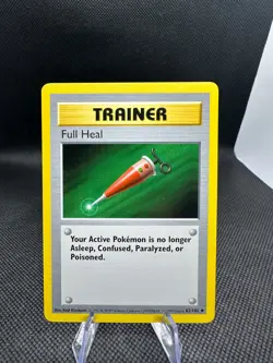 Full Heal 82/102 Uncommon Shadowless Base Set LP Vintage Pokemon WoTC 1999 - Image 1