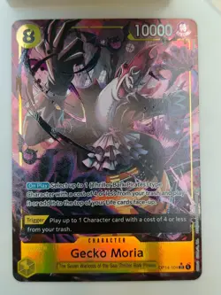 One Piece TCG The Azure Sea's Seven OP14-104 Gecko Moria SR Parallel Alt Art NM - Image 1