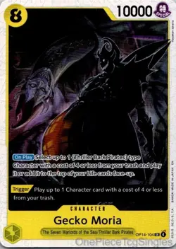 GECKO MORIA OP14-104 SR THE AZURE SEA'S SEVEN ONE PIECE - Image 1