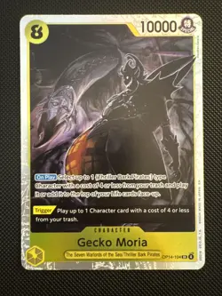 Gecko Moria OP14 -104 SR One Piece Card Game TCG English - Image 1