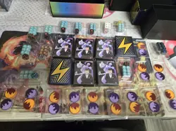 Pokemon TCG Accessories Lot , 7 Sleeves,12 Dice,12 Markers - Image 1