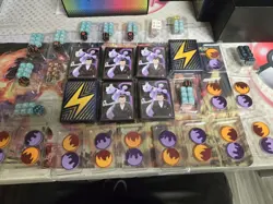 Pokemon TCG Accessories Lot , 7 Sleeves,12 Dice,12 Markers - Image 2