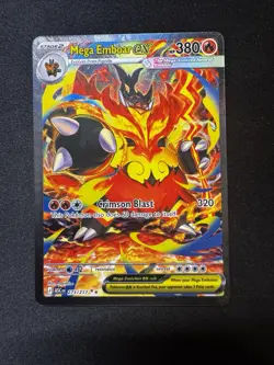Pokemon Mega Emboar EX SIR 273/217 Ascended Heroes Special Illustration Rare - Image 1