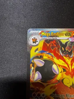 Pokemon Mega Emboar EX SIR 273/217 Ascended Heroes Special Illustration Rare - Image 2